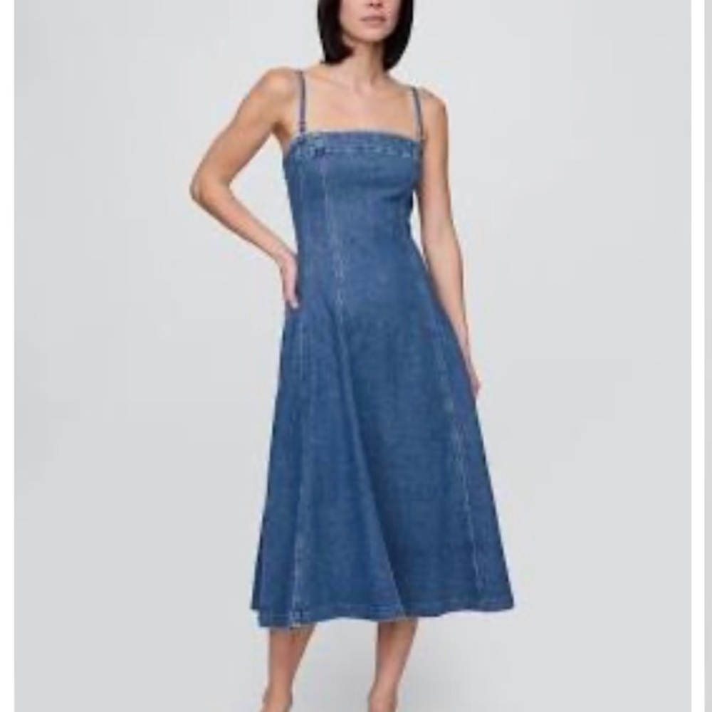 Gap Denim Blue midi Dress
